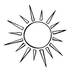 Dibujo para colorear: Sol (Naturaleza) #157905 - Dibujos para colorear