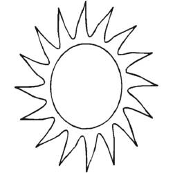 Dibujo para colorear: Sol (Naturaleza) #157918 - Dibujos para colorear