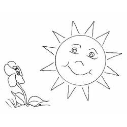 Dibujo para colorear: Sol (Naturaleza) #157919 - Dibujos para colorear