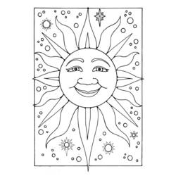 Dibujo para colorear: Sol (Naturaleza) #157931 - Dibujos para colorear
