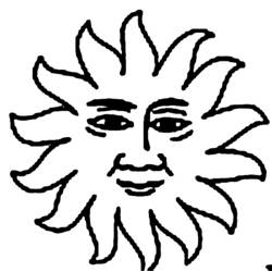 Dibujo para colorear: Sol (Naturaleza) #157946 - Dibujos para Colorear e Imprimir Gratis