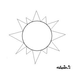 Dibujo para colorear: Sol (Naturaleza) #157966 - Dibujos para Colorear e Imprimir Gratis
