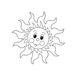 Dibujo para colorear: Sol (Naturaleza) #158082 - Dibujos para Colorear e Imprimir Gratis