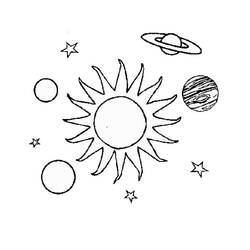 Dibujo para colorear: Sol (Naturaleza) #158173 - Dibujos para colorear
