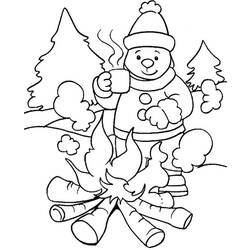 Dibujo para colorear: Temporada de Invierno (Naturaleza) #164393 - Dibujos para colorear