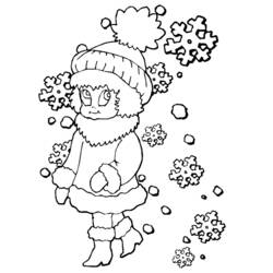 Dibujo para colorear: Temporada de Invierno (Naturaleza) #164429 - Dibujos para Colorear e Imprimir Gratis