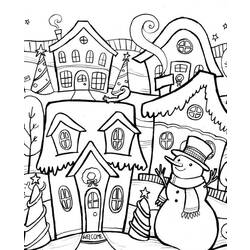 Dibujo para colorear: Temporada de Invierno (Naturaleza) #164434 - Dibujos para colorear