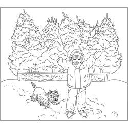 Dibujo para colorear: Temporada de Invierno (Naturaleza) #164528 - Dibujos para Colorear e Imprimir Gratis