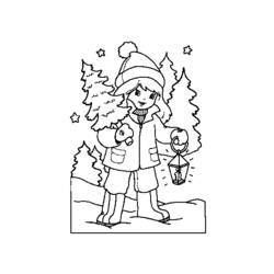 Dibujo para colorear: Temporada de Invierno (Naturaleza) #164586 - Dibujos para Colorear e Imprimir Gratis