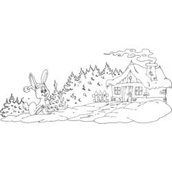 Dibujo para colorear: Temporada de Invierno (Naturaleza) #164621 - Dibujos para Colorear e Imprimir Gratis