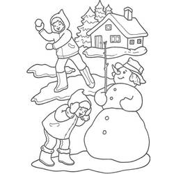 Dibujo para colorear: Temporada de Invierno (Naturaleza) #164672 - Dibujos para Colorear e Imprimir Gratis