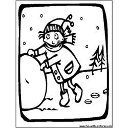 Dibujo para colorear: Temporada de Invierno (Naturaleza) #164685 - Dibujos para Colorear e Imprimir Gratis