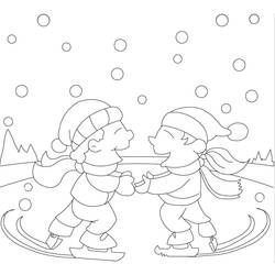 Dibujo para colorear: Temporada de Invierno (Naturaleza) #164702 - Dibujos para Colorear e Imprimir Gratis