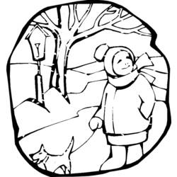 Dibujo para colorear: Temporada de Invierno (Naturaleza) #164717 - Dibujos para Colorear e Imprimir Gratis