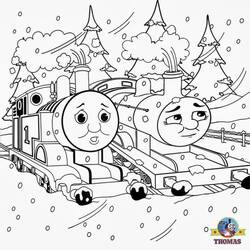 Dibujo para colorear: Temporada de Invierno (Naturaleza) #164724 - Dibujos para Colorear e Imprimir Gratis