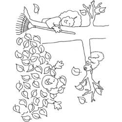 Dibujo para colorear: Temporada de Otoño (Naturaleza) #164113 - Dibujos para Colorear e Imprimir Gratis