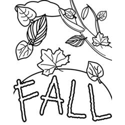 Dibujo para colorear: Temporada de Otoño (Naturaleza) #164115 - Dibujos para Colorear e Imprimir Gratis