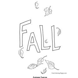 Dibujo para colorear: Temporada de Otoño (Naturaleza) #164319 - Dibujos para Colorear e Imprimir Gratis