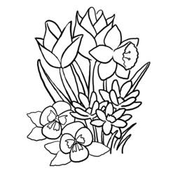 Dibujo para colorear: Temporada de Primavera (Naturaleza) #164747 - Dibujos para colorear
