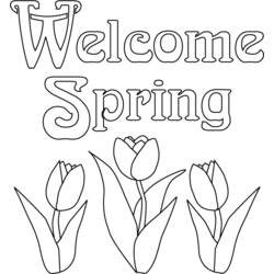 Dibujo para colorear: Temporada de Primavera (Naturaleza) #164752 - Dibujos para colorear