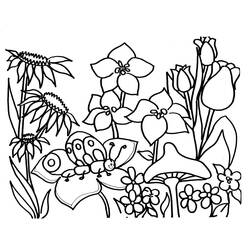 Dibujo para colorear: Temporada de Primavera (Naturaleza) #164766 - Dibujos para colorear