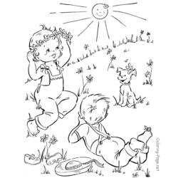 Dibujo para colorear: Temporada de Primavera (Naturaleza) #164804 - Dibujos para Colorear e Imprimir Gratis