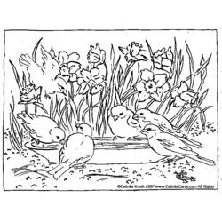 Dibujo para colorear: Temporada de Primavera (Naturaleza) #164827 - Dibujos para colorear