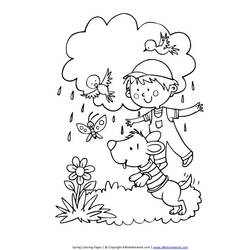 Dibujo para colorear: Temporada de Primavera (Naturaleza) #164878 - Dibujos para Colorear e Imprimir Gratis