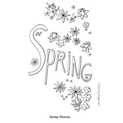 Dibujo para colorear: Temporada de Primavera (Naturaleza) #164886 - Dibujos para Colorear e Imprimir Gratis