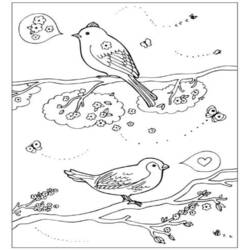 Dibujo para colorear: Temporada de Primavera (Naturaleza) #164940 - Dibujos para Colorear e Imprimir Gratis