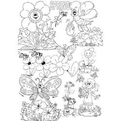 Dibujo para colorear: Temporada de Primavera (Naturaleza) #165007 - Dibujos para Colorear e Imprimir Gratis