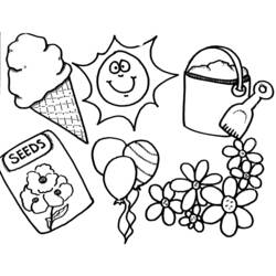Dibujo para colorear: Temporada de Verano (Naturaleza) #165199 - Dibujos para Colorear e Imprimir Gratis