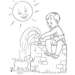 Dibujo para colorear: Temporada de Verano (Naturaleza) #165204 - Dibujos para Colorear e Imprimir Gratis