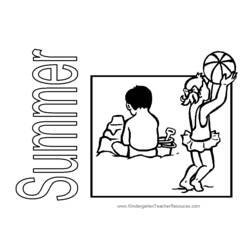 Dibujo para colorear: Temporada de Verano (Naturaleza) #165211 - Dibujos para Colorear e Imprimir Gratis
