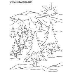 Dibujo para colorear: Temporada de Verano (Naturaleza) #165285 - Dibujos para Colorear e Imprimir Gratis