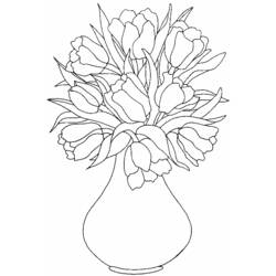 Dibujo para colorear: Tulipán (Naturaleza) #161630 - Dibujos para Colorear e Imprimir Gratis