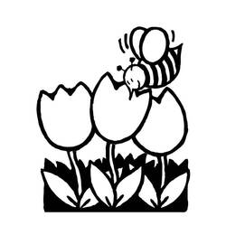 Dibujo para colorear: Tulipán (Naturaleza) #161694 - Dibujos para Colorear e Imprimir Gratis