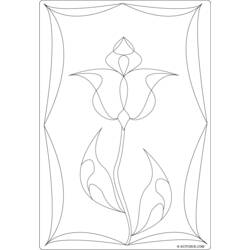 Dibujo para colorear: Tulipán (Naturaleza) #161735 - Dibujos para Colorear e Imprimir Gratis