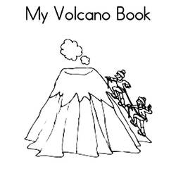 Dibujo para colorear: Volcán (Naturaleza) #166631 - Dibujos para Colorear e Imprimir Gratis