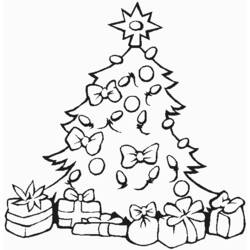 Dibujo para colorear: Arbol de Navidad (Objetos) #167450 - Dibujos para Colorear e Imprimir Gratis