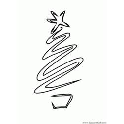 Dibujo para colorear: Arbol de Navidad (Objetos) #167487 - Dibujos para Colorear e Imprimir Gratis