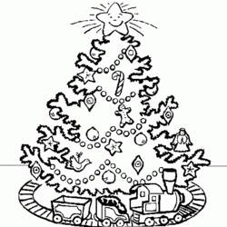 Dibujo para colorear: Arbol de Navidad (Objetos) #167504 - Dibujos para Colorear e Imprimir Gratis