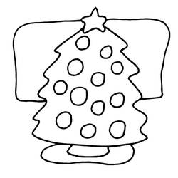 Dibujo para colorear: Arbol de Navidad (Objetos) #167507 - Dibujos para Colorear e Imprimir Gratis