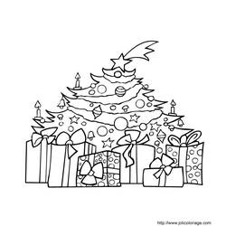 Dibujo para colorear: Arbol de Navidad (Objetos) #167515 - Dibujos para Colorear e Imprimir Gratis