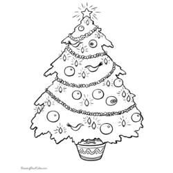 Dibujo para colorear: Arbol de Navidad (Objetos) #167522 - Dibujos para Colorear e Imprimir Gratis