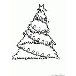 Dibujo para colorear: Arbol de Navidad (Objetos) #167535 - Dibujos para Colorear e Imprimir Gratis