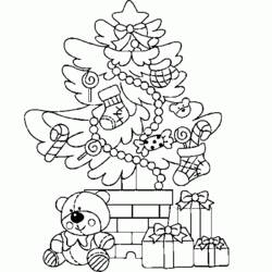 Dibujo para colorear: Arbol de Navidad (Objetos) #167538 - Dibujos para Colorear e Imprimir Gratis