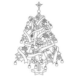 Dibujo para colorear: Arbol de Navidad (Objetos) #167549 - Dibujos para Colorear e Imprimir Gratis