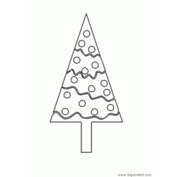 Dibujo para colorear: Arbol de Navidad (Objetos) #167550 - Dibujos para Colorear e Imprimir Gratis
