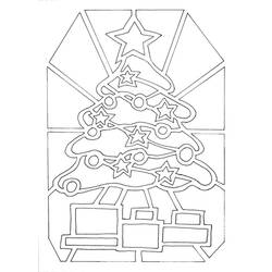Dibujo para colorear: Arbol de Navidad (Objetos) #167564 - Dibujos para Colorear e Imprimir Gratis
